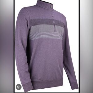 Travis Mathew Pioneer Quarter-Zip Golf Pullovers plum purple- size 3XL